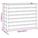 vidaXL rozsda színű corten acél kerti magaságyás 100 x 40 x 77 cm