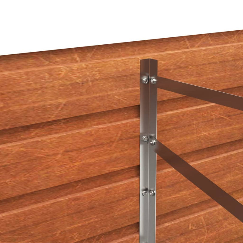 vidaXL rozsda színű corten acél kerti magaságyás 160 x 40 x 45 cm