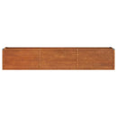 vidaXL rozsda színű corten acél kerti magaságyás 240 x 40 x 45 cm