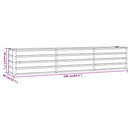 vidaXL rozsda színű corten acél kerti magaságyás 240 x 40 x 45 cm