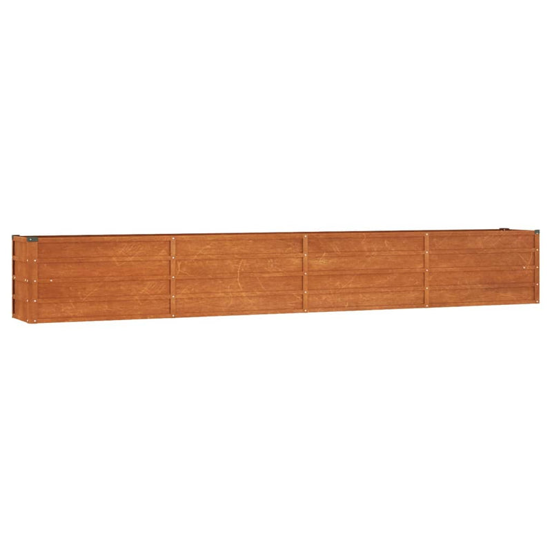 vidaXL rozsda színű corten acél kerti magaságyás 320 x 40 x 45 cm