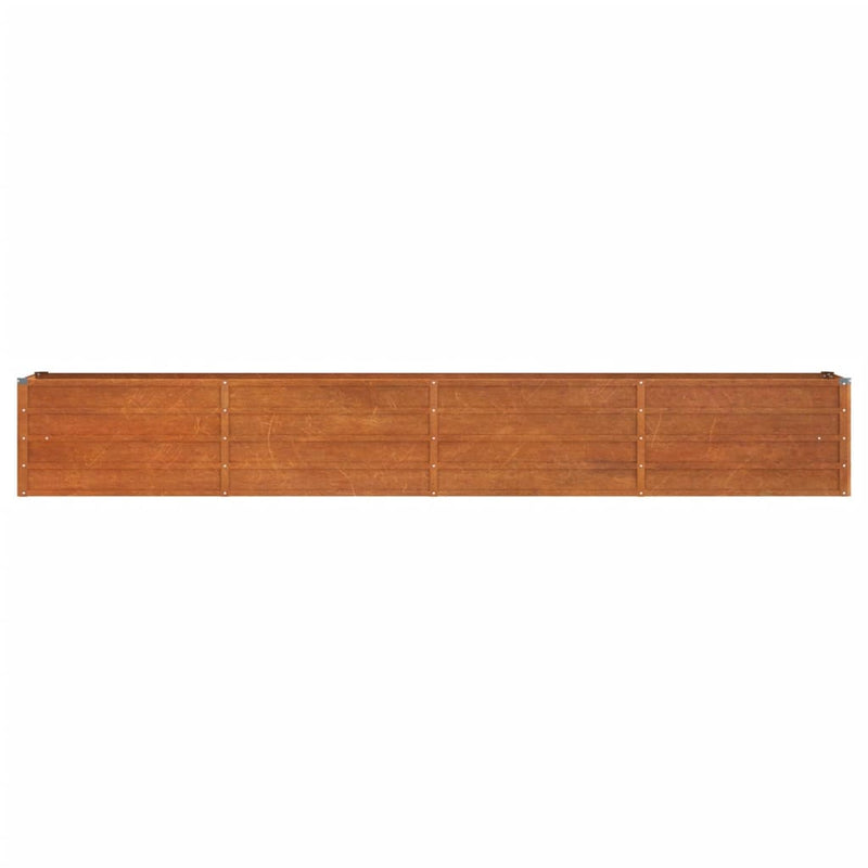 vidaXL rozsda színű corten acél kerti magaságyás 320 x 40 x 45 cm