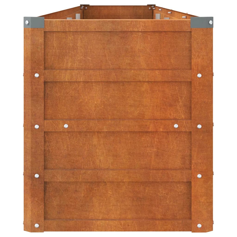 vidaXL rozsda színű corten acél kerti magaságyás 320 x 40 x 45 cm