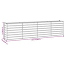 vidaXL rozsda színű corten acél kerti magaságyás 320 x 40 x 77 cm