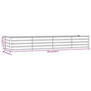 vidaXL rozsda színű corten acél kerti magaságyás 320 x 80 x 45 cm