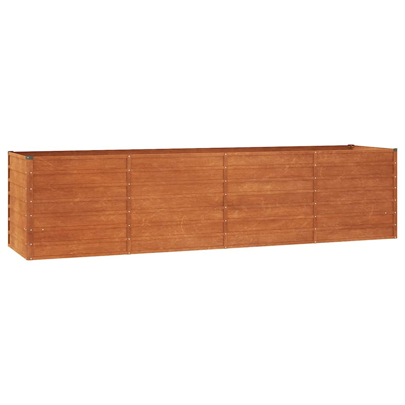 vidaXL rozsda színű corten acél kerti magaságyás 320 x 80 x 77 cm
