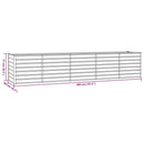 vidaXL rozsda színű corten acél kerti magaságyás 400 x 80 x 77 cm