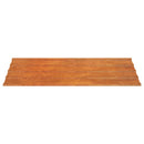 vidaXL 36 db rozsda színű corten acél tetőpanel 60 x 44 cm