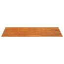 vidaXL 12 db rozsda színű corten acél tetőpanel 80 x 44 cm
