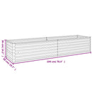 vidaXL Corten acél kerti magaságyás 194 x 50 x 36 cm