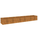 vidaXL Corten acél kerti magaságyás 291 x 50 x 36 cm