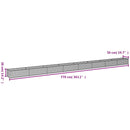 vidaXL corten acél kerti magaságyás 770x50x36 cm