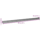 vidaXL corten acél kerti magaságyás 960x50x36 cm