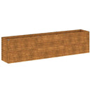 vidaXL Corten acél kerti magaságyás 291 x 50 x 69 cm