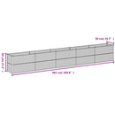 vidaXL Corten acél kerti magaságyás 482 x 50 x 69 cm