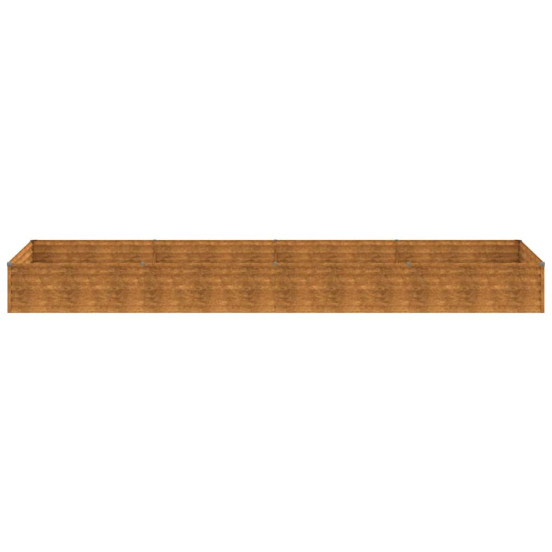 vidaXL corten acél kerti magaságyás 387x100x36 cm