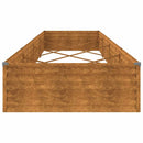 vidaXL corten acél kerti magaságyás 387x100x36 cm