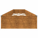 vidaXL corten acél kerti magaságyás 579x100x36 cm