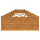 vidaXL corten acél kerti magaságyás 770x100x36 cm