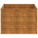 vidaXL corten acél kerti magaságyás 100x100x69 cm
