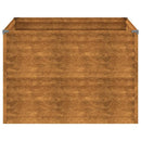 vidaXL corten acél kerti magaságyás 100x100x69 cm