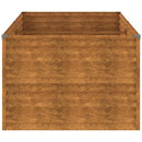 vidaXL corten acél kerti magaságyás 196 x 100 x 69 cm