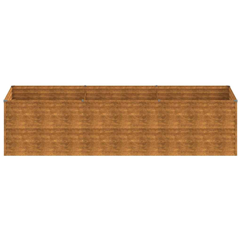 vidaXL corten acél kerti magaságyás 290x100x69 cm