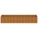 vidaXL corten acél kerti magaságyás 386x100x69 cm
