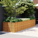 vidaXL corten acél kerti magaságyás 386x100x69 cm