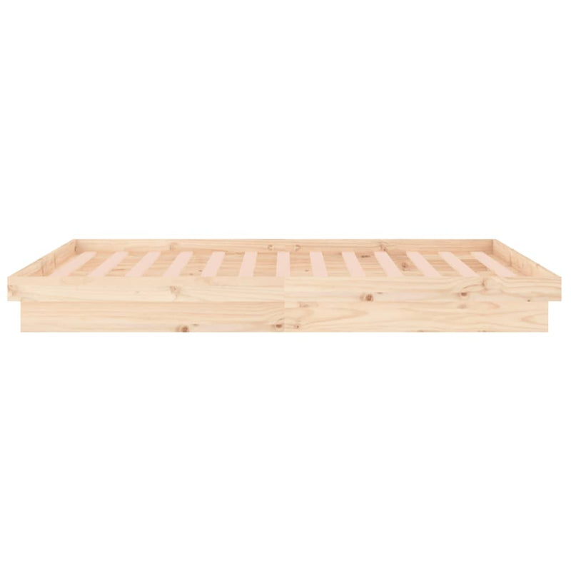 vidaXL tömör fa ágykeret LED-ekkel 180x200 cm (Super King)