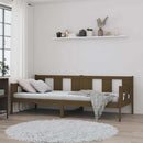 vidaXL mézbarna tömör fenyőfa kanapéágy 90 x 190 cm