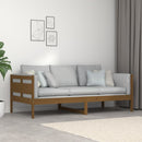 vidaXL mézbarna tömör fenyőfa kanapéágy 90 x 190 cm