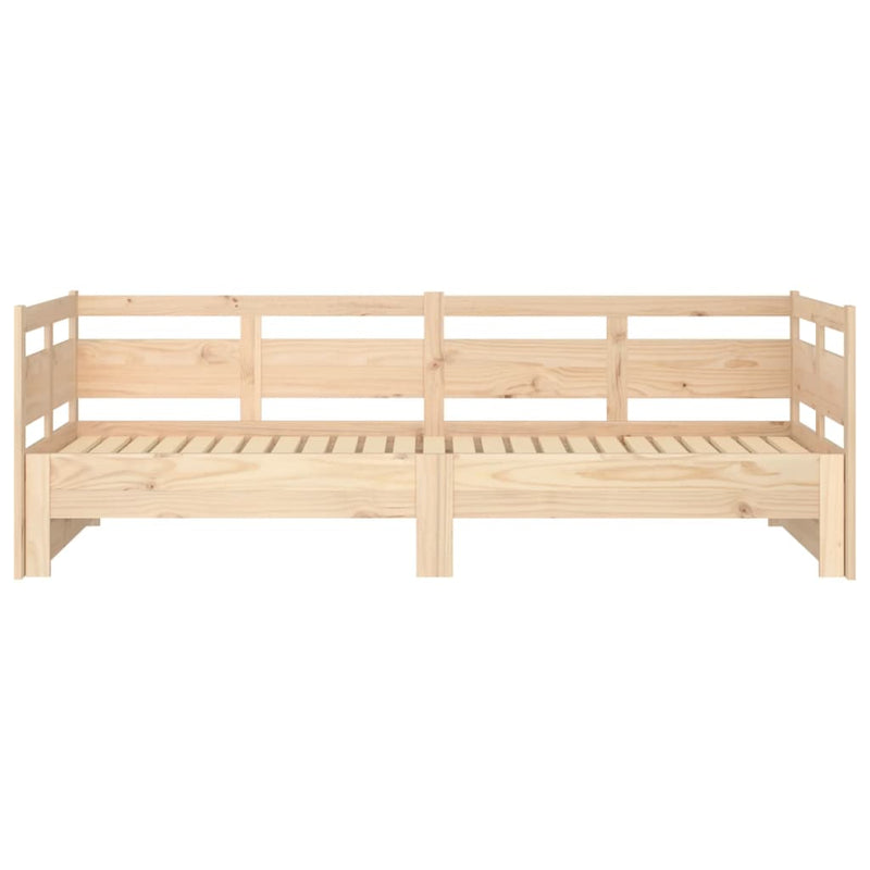 vidaXL tömör fenyőfa kihúzható kanapéágy 2 x (90 x 200) cm