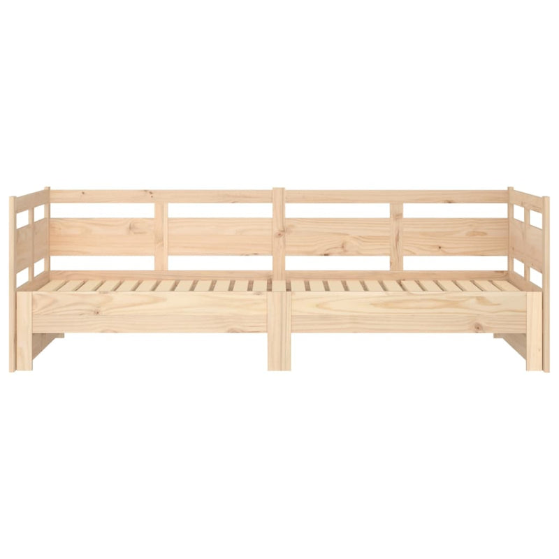 vidaXL tömör fenyőfa kihúzható kanapéágy 2 x (80 x 200) cm