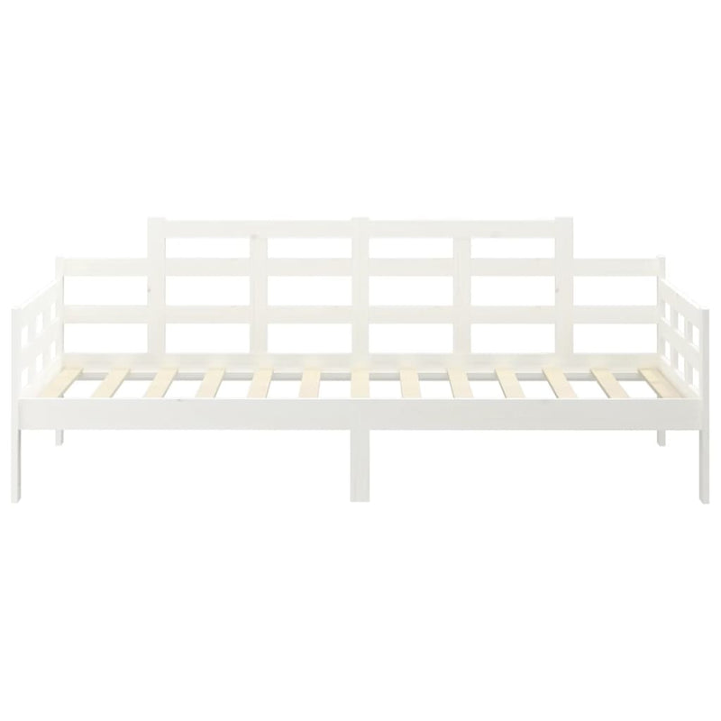 vidaXL fehér tömör fenyőfa kanapéágy 90 x 200 cm