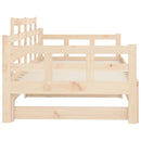 vidaXL tömör fenyőfa kihúzható kanapéágy 2 x (80 x 200) cm