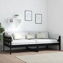 vidaXL fekete tömör fenyőfa kanapéágy 90x200 cm