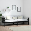 vidaXL fekete tömör fenyőfa kanapéágy 80x200 cm