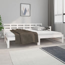 vidaXL fehér tömör fenyőfa kihúzható kanapéágy 2 x (90 x 200) cm