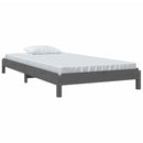 vidaXL szürke tömör fenyőfa egymásra rakható ágy 75x190 cm