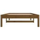 vidaXL mézbarna tömör fenyőfa kanapéágy 90 x 200 cm