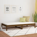 vidaXL mézbarna tömör fenyőfa kanapéágy 90 x 200 cm
