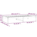 vidaXL tömör fenyőfa kanapéágy 90 x 190 cm (Single)