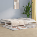vidaXL fehér tömör fenyőfa kihúzható kanapéágy 2 x (80 x 200) cm