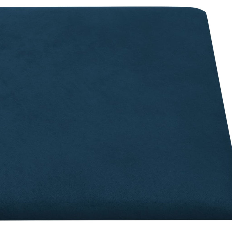 vidaXL 12 db kék bársony fali panel 60x30 cm 2,16 m²