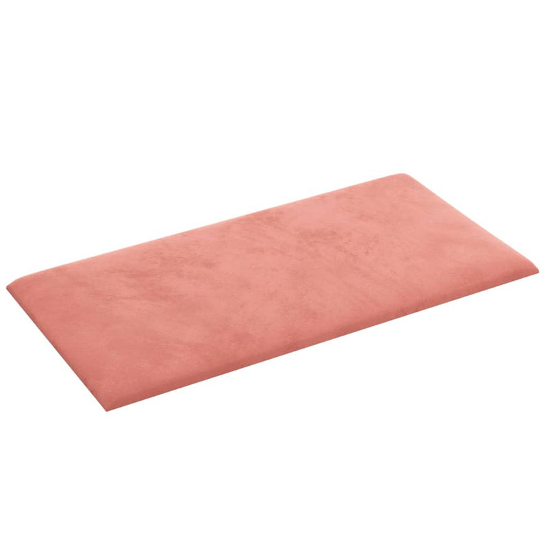 vidaXL 12 db rózsaszín bársony fali panel 60x30 cm 2,16 m²