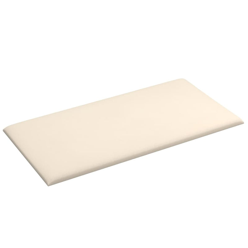 vidaXL 12 db krémszínű bársony fali panel 60x30 cm 2,16 m²