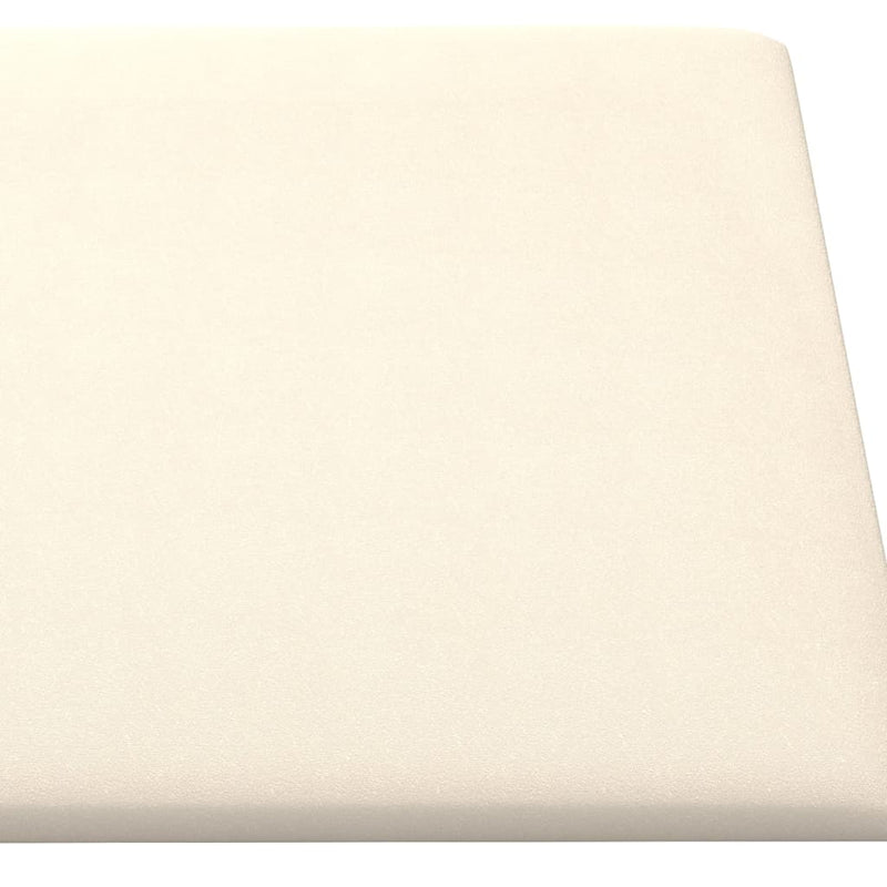 vidaXL 12 db krémszínű bársony fali panel 60x30 cm 2,16 m²