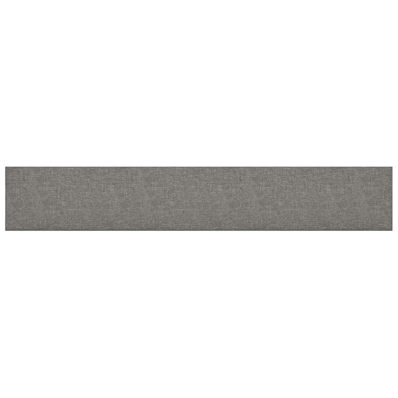 vidaXL 12 db világosszürke szövet fali panel 90x15 cm 1,62 m²