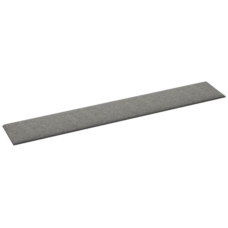 vidaXL 12 db világosszürke szövet fali panel 90x15 cm 1,62 m²